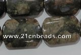 CGE165 15.5 inches 18*25mm rectangle glaucophane gemstone beads