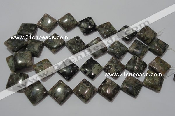 CGE172 15.5 inches 20*20mm diamond glaucophane gemstone beads