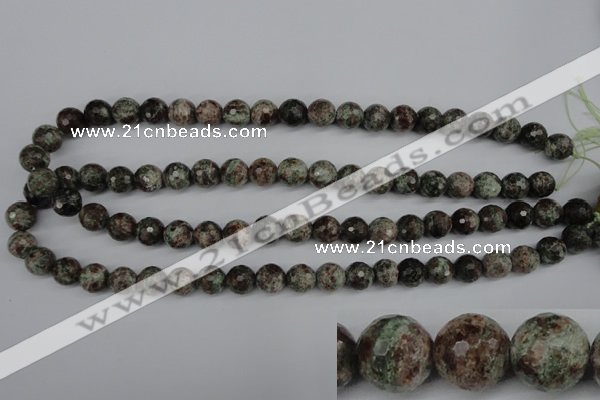 CGG03 15.5 inches 10mm faceted round ghost gemstone beads wholesale