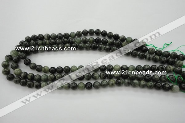 CGH03 15.5 inches 8mm round green hair stone beads wholesale