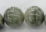 CGH10 15.5 inches 25mm round green hair stone beads wholesale