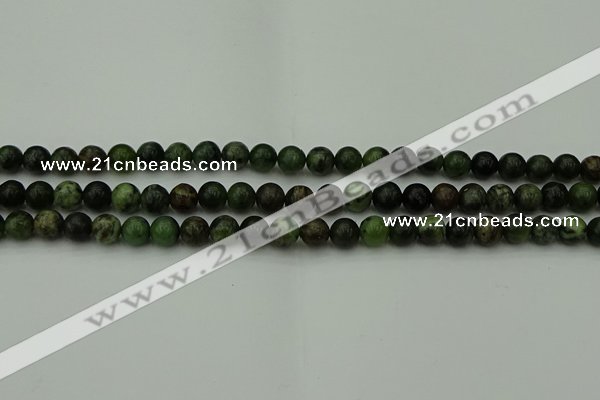 CGJ401 15.5 inches 6mm round green jade beads wholesale