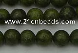 CGJ452 15.5 inches 8mm round green jasper beads wholesale