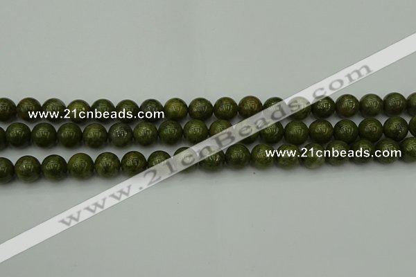 CGJ453 15.5 inches 10mm round green jasper beads wholesale