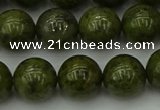 CGJ454 15.5 inches 12mm round green jasper beads wholesale