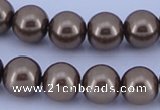 CGL100 5PCS 16 inches 20mm round dyed plastic pearl beads wholesale