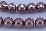 CGL129 5PCS 16 inches 18mm round dyed plastic pearl beads wholesale