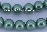CGL222 10PCS 16 inches 4mm round dyed glass pearl beads wholesale
