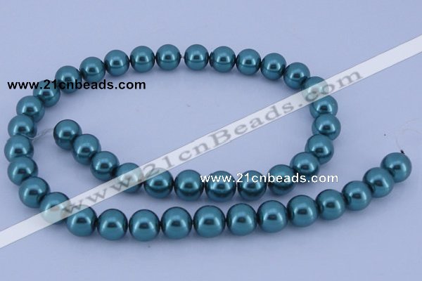 CGL242 10PCS 16 inches 4mm round dyed glass pearl beads wholesale