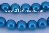 CGL259 5PCS 16 inches 18mm round dyed plastic pearl beads wholesale