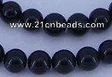 CGL282 10PCS 16 inches 4mm round dyed glass pearl beads wholesale