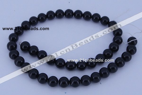 CGL282 10PCS 16 inches 4mm round dyed glass pearl beads wholesale