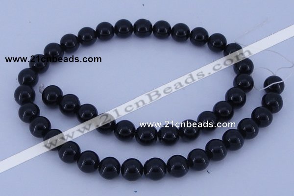 CGL285 5PCS 16 inches 10mm round dyed glass pearl beads wholesale