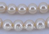 CGL37 5PCS 16 inches 14mm round dyed glass pearl beads wholesale