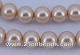 CGL51 2PCS 16 inches 25mm round dyed plastic pearl beads wholesale