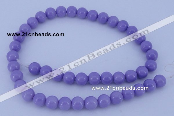 CGL803 5PCS 16 inches 10mm round heated glass pearl beads wholesale