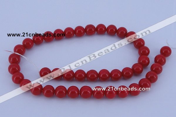 CGL851 5PCS 16 inches 10mm round heated glass pearl beads wholesale