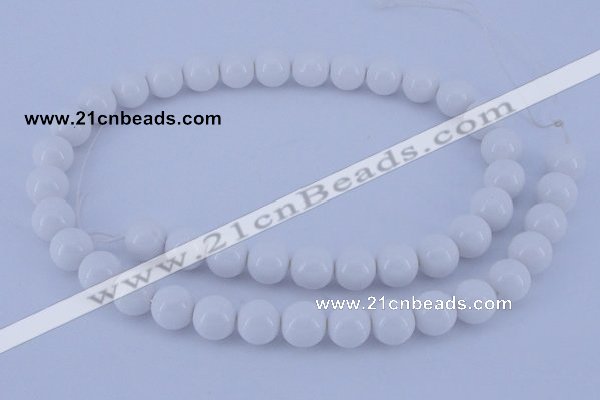 CGL854 10PCS 16 inches 4mm round heated glass pearl beads wholesale