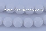 CGL857 5PCS 16 inches 10mm round heated glass pearl beads wholesale