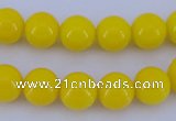 CGL860 10PCS 16 inches 4mm round heated glass pearl beads wholesale