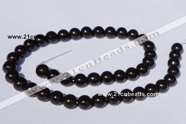 CGL896 10PCS 16 inches 4mm round heated glass pearl beads wholesale