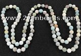 CGN1002 8mm round matte amazonite 108 beads mala necklaces