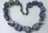 CGN149 19.5 inches 10*14mm - 20*30mm nuggets lapis lazuli necklaces