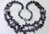 CGN538 27 inches fashion amethyst gemstone beaded necklaces