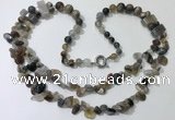 CGN540 27 inches fashion agate gemstone beaded necklaces