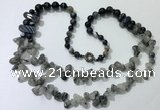 CGN545 27 inches fashion mixed gemstone beaded necklaces