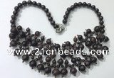 CGN564 19.5 inches stylish 4mm - 12mm candy jade beaded necklaces