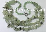 CGN672 22 inches stylish prehnite beaded necklaces wholesale