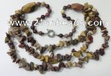 CGN675 22 inches stylish mookaite gemstone beaded necklaces