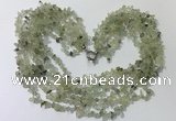 CGN722 19.5 inches stylish 6 rows prehnite chips necklaces