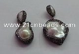 CGP1505 22*50mm - 33*60mm nuggets pearl pendants wholesale
