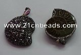 CGP1560 30*36mm - 35*45mm ammonite pendants wholesale