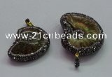 CGP1561 20*28mm - 25*35mm ammonite pendants wholesale