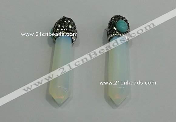 CGP185 10*55mm sticks opal pendants wholesale