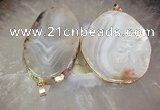 CGP2010 30*50mm - 50*80mm freeform agate slab pendants wholesale