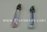 CGP250 15*65mm sticks crystal glass pendants wholesale