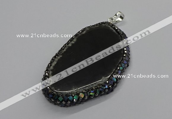 CGP3037 35*65mm - 45*60mm freeform agate gemstone pendants