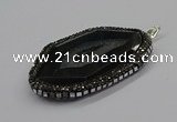 CGP3060 40*65mm - 45*70mm freeform agate gemstone pendants