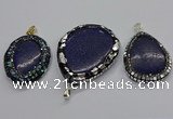 CGP3146 30*45mm - 45*55mm freeform lapis lazuli pendants