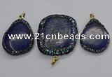 CGP3147 35*45mm - 45*60mm freeform lapis lazuli pendants