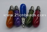 CGP3160 20*75mm - 20*80mm teardrop agate gemstone pendants