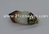 CGP3206 25*45mm - 28*50mm nuggets citrine gemstone pendants