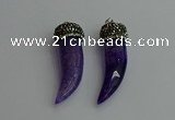 CGP332 10*45mm - 12*50mm oxhorn agate pendants wholesale