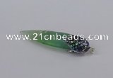CGP3357 15*50mm - 16*65mm sticks fluorite gemstone pendants