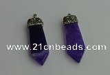 CGP341 12*50mm - 15*55mm arrowhead agate pendants wholesale