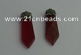 CGP342 12*50mm - 15*55mm arrowhead agate pendants wholesale